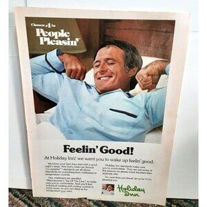 1980 Holiday Inn Wake Up Feelin Good Original Print Ad vintage 80s